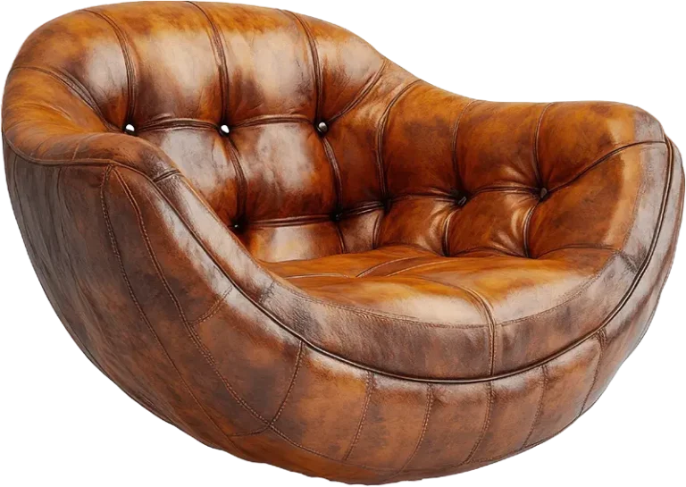 Fauteuil en cuir symbolisant l’espace d’échange du Cluub